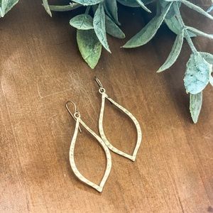 Gold dangle earrings